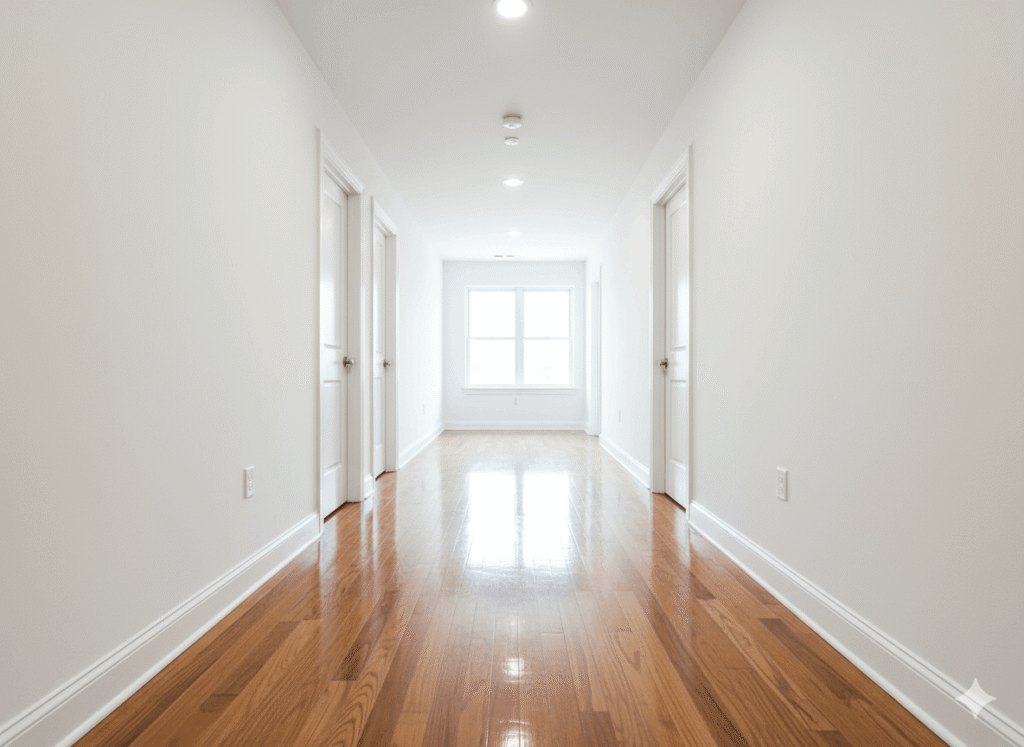 Move-out cleaned apartment ready for inspection